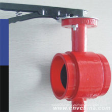 Cast Steel Grooved Type Butterfly Valve